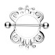 Piercing téton bouclier abstrait B (44)