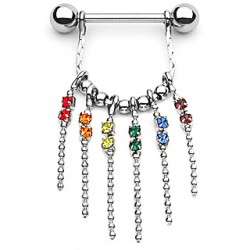Piercing téton gay-pride 02 - Chainettes