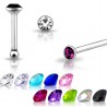 Piercing stud de nez 0.5mm 02 - Strass rond