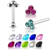 Piercing stud de nez 0.5mm 06 - Triangle strass