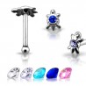 Piercing stud de nez 0.5mm 10 - Tortue