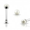 Piercing stud de nez 0.5mm 12 - Perle