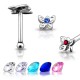Piercing stud de nez 0.5mm 13 - Papillon