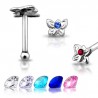 Piercing stud de nez 0.5mm 13 - Papillon