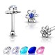 Piercing stud de nez 0.5mm 36 - Flower deluxe
