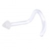 Piercing de nez courbe 1mm 15 - Retainer discret pointe