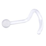 Piercing de nez courbe 1mm 16 - Retainer discret boule