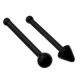 Piercing nez droit 0,8mm 43 - Acry black