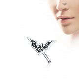 Piercing nez droit 0,8mm 82 - Chauve-souris