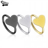 Anneau de nez 0.8mm 14 - Coeur