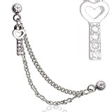 Chaine pour oreille 24 - Coeur