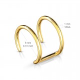 Faux Piercing oreille 05 - Double anneau PO