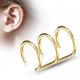 Faux Piercing oreille 06 - Triple anneau PO