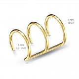 Faux Piercing oreille 06 - Triple anneau PO