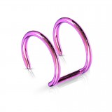 Faux Piercing oreille 07 - Double anneau PVD