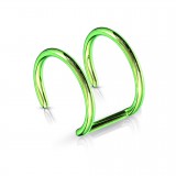 Faux Piercing oreille 07 - Double anneau PVD