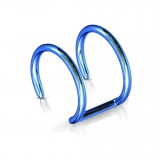 Faux Piercing oreille 07 - Double anneau PVD