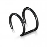 Faux Piercing oreille 07 - Double anneau PVD