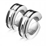 Faux Piercing oreille 38 - Clip bicolore (la paire)
