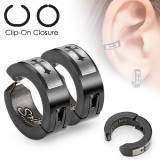 Faux Piercing oreille 39 - Clip croix (la paire)