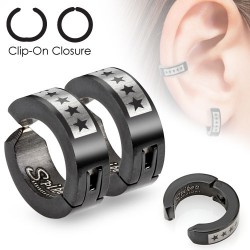 Faux Piercing oreille 40 - Clip étoiles (la paire)
