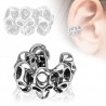 Faux Piercing oreille 50 - Bague crâne