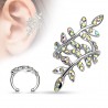 Faux Piercing oreille 31 - Feuille strass auroras