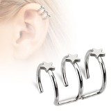 Faux Piercing oreille 12 - Trois étoiles