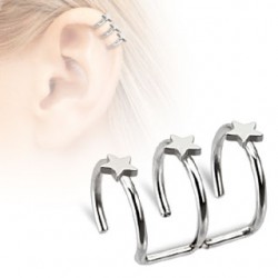 Faux Piercing oreille 12 - Trois étoiles