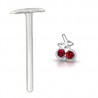 Piercing nez pliable 0.5mm 29 - Cerise rouge