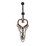 Piercing nombril noir 06 - Vintage