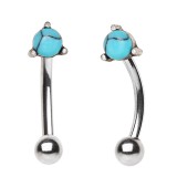 Piercing arcade 22 - Boule turquoise