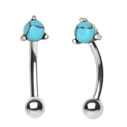 Piercing arcade 22 - Boule turquoise