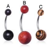 Banane 16 - Boules en bois exotique