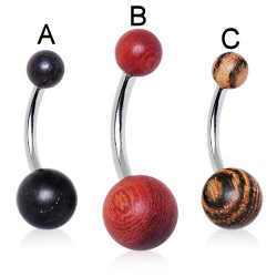 Banane 16 - Boules en bois exotique