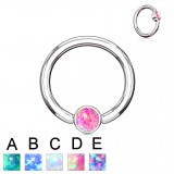 Piercing micro-bcr 138 - Strass plat opale
