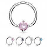 Piercing micro-bcr 142 - Cristal rond