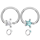 Piercing micro-bcr 143 - Cristal étoile
