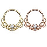Piercing micro-bcr 157 - PVD vintage strass