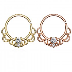 Piercing micro-bcr 157 - PVD vintage strass