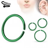 Anneau de nez 0,8mm ou 1mm - PVD vert simple