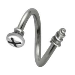 Piercing micro-spirale 25 - Vis