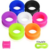 Tunnel flexible en silicone unicolore
