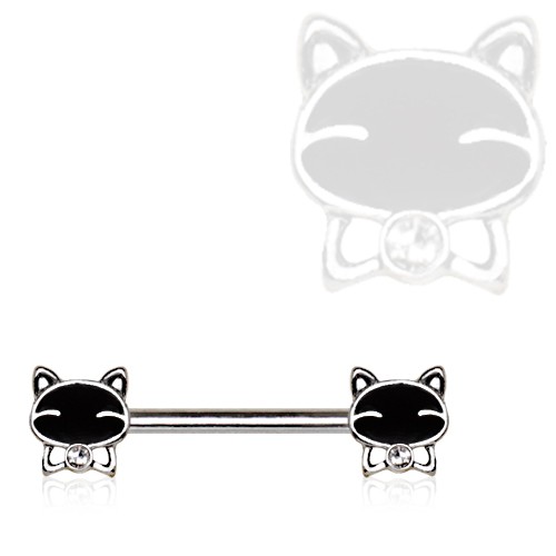 Piercing Teton Barbell 92 Chat Noir Piercing Teton Barbell 92 Chat Noir