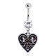 Piercing nombril coeur 30 - Vintage