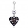 Piercing nombril coeur 30 - Vintage
