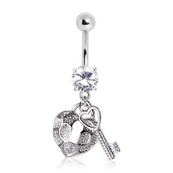 Piercing nombril coeur 35 - Serrure