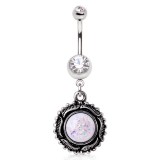 Piercing nombril gem aurora paillettes (D228)