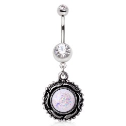 Piercing nombril gem aurora paillettes (D228)