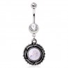 Piercing nombril gem aurora paillettes (D228)